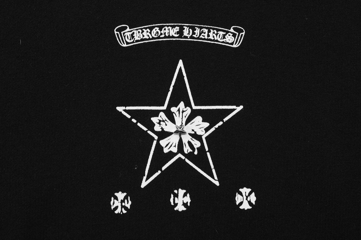 Chrome Hearts Gothic Motif Crewneck Sweatshirt — detail