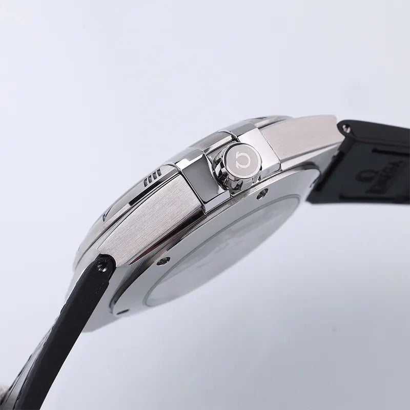 Omega Constellation Silver Dial Grey Leather - Hình 3
